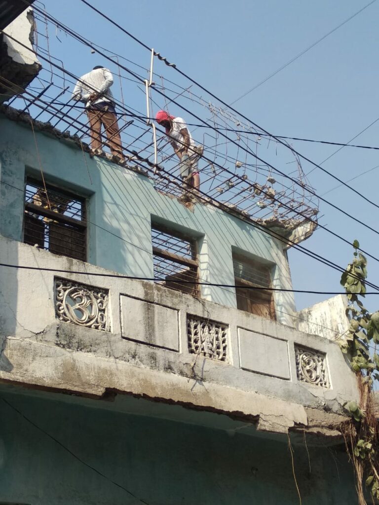 Old building demolition 