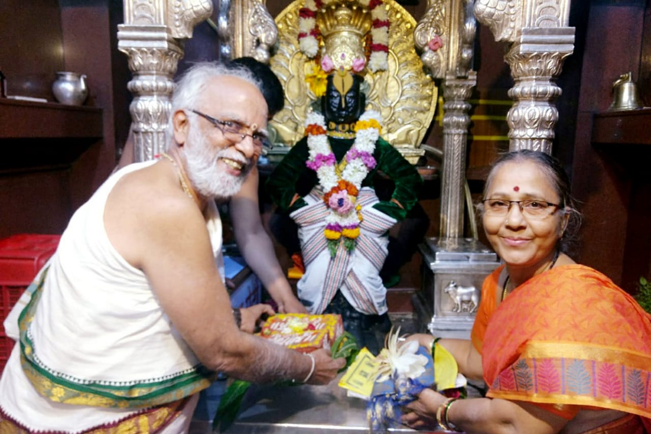 Shankustapana blessings from lotus feet of Lord Panduranga.